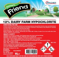 FARMERS FRIEND 12% DAIRY FARM HYPOCHLORITE 5LTR