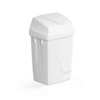 50ltr Atlas Swing Bin White