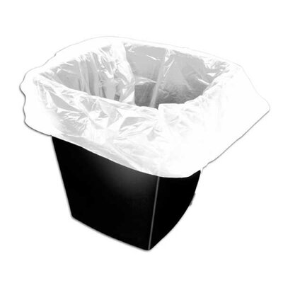 WHITE SQUARE BIN LINERS 60G 15x24x24"
