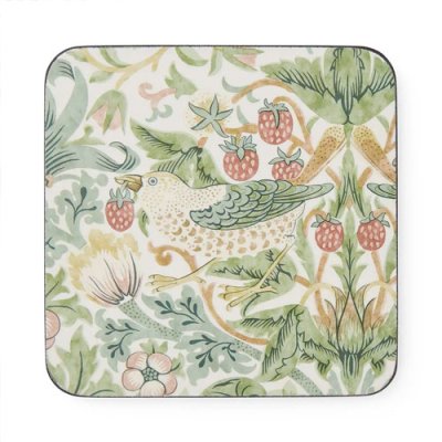 Strawberry Thief Coasters - Set of 6