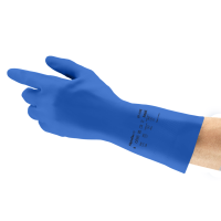 Ansell Alphatec® 87-195 Econohands Cotton Flocked, Blue
