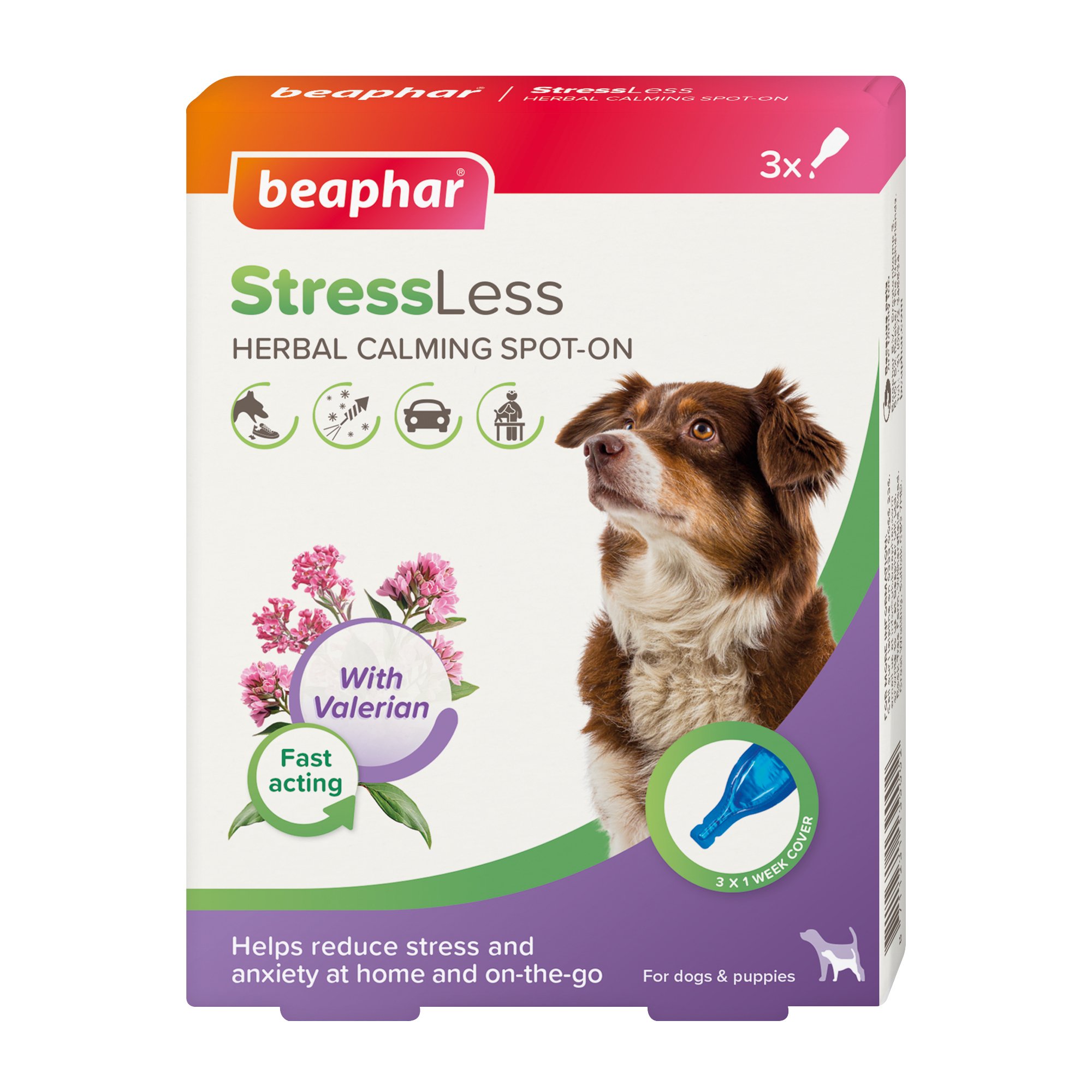 Beaphar Dog StressLess Herbal Calming Spot-On x 1