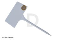 27cm ANGLED HEAD LABELS WHITE (SL275)