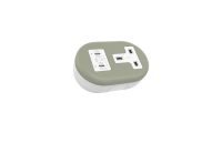 CMD Caplet 1xpower 65w Twin Type c USB 1.5m Lead to GST whte/sge