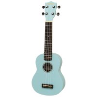 Aria Maikai MKU1 Soprano Ukulele with Bag, Light Blue
