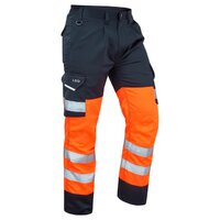 Leo Bideford Cargo Trouser REGULAR Length, Orange/Navy