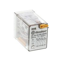 Finder 55.34.8.230.0040 14 Pin 4CO (4PDT) 7A 230V AC Plug In Relay 553482300040