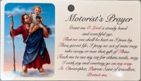 Motorist Prayer Leaflet/St.Christopher   (7121)