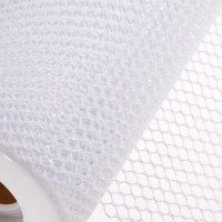 Glitter Honeycomb Net On Roll White - 45 x 10m