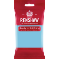 red packet of renshaw ready to roll icing fondant baby blue