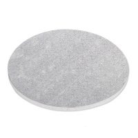 18" Round Cake Drum Silver Foil - 460 x 12mm
