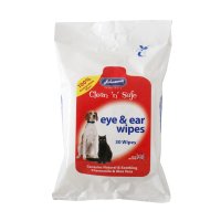 Johnson's Clean 'n' Safe Eye & Ear Wipes 30 Wipe Sachet x 1