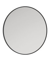 ASTRID BLACK NON-ILLUMINATED METAL FRAME ROUND 600X600MM MIRROR
