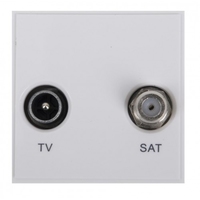 Triax TV/Sat Insert - White