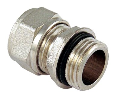Rechte koppeling ALUPEX met o-ring 1/2Mx16