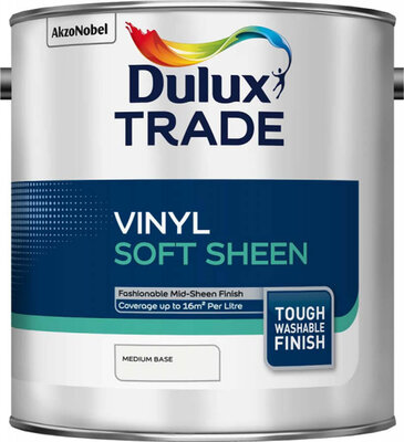 Dulux Trade Vinyl Soft Sheen Medium Base 2.5L Paint 5081969
