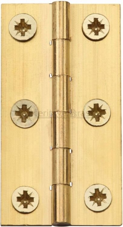HG99-115-NB - Heritage Brass Hinge Brass 2 x 1 1/8 Natural Brass Finish
