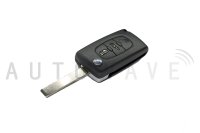 Peugeot/Citroen 3 Button Flip Remote HU83 FSK