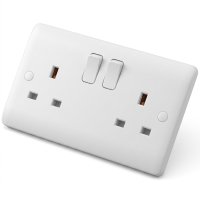 Iona SLS213/S/DP 13 Amp 2 gang Switched Socket Double Pole
