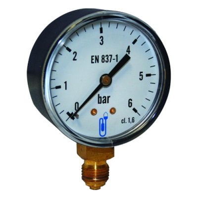 Manometer gas &Oslash;63 0/1,6bar 1/4 radiaal