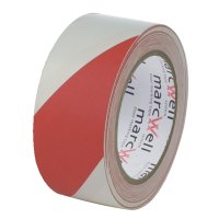Hazzard Warning Floor Marking Tape - 50mm x 33m - Red/White