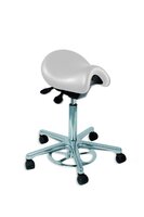 Bambach Standard Vinyl Saddle Stool Silver Pearl - DMI Dental Supplies Northern Ireland - Next Day Delivery