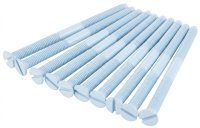 White Metal 50mm Screws - Bag of 100