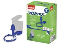 Esko Vortex Earplugs Blue Corded Reusable
