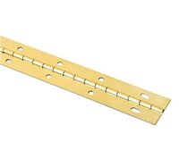 Piano Hinge Brass Plated 6 foot