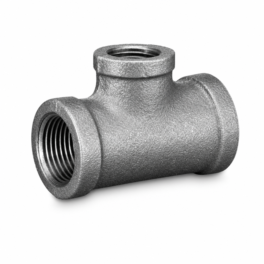 Crane Malleable Galvanised 1 1/4" x 1" 161G Square Tee