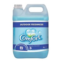 Comfort Professional blue skies fabric conditioner for long lasting freshness.