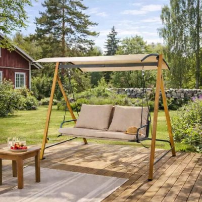 Koopman Swinging Chair 3 seater - Beige