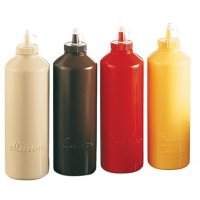 Sauce Bottle 1lt (35oz) BEIGE