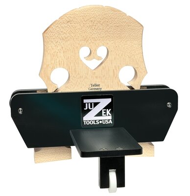 Bridge feet fitting jig for double bass