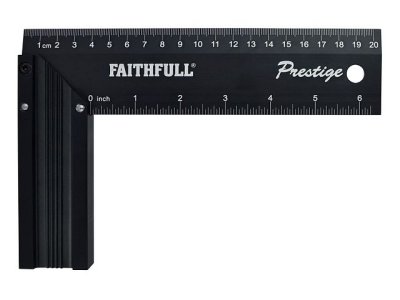 Faithfull Prestige 12" Try Square - Black Aluminium