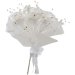 Satin Rose Pearl Bouquet Ivory