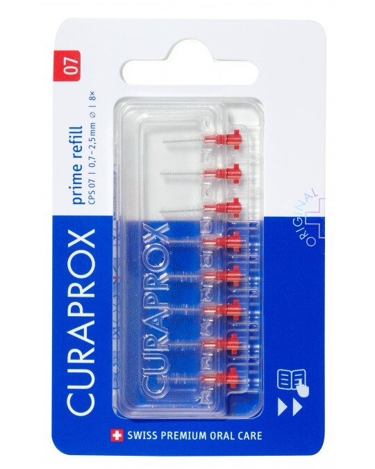 Curaprox Prime Refill Red  Pack 8