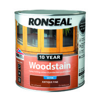 RONSEAL 10 YEAR QUICK DRYING WOODSTAIN SATIN ANTIQUE PINE 2.5 LTR