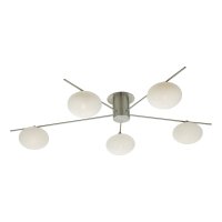 JASPER 5LT SEMI FLUSH SAT NICKEL