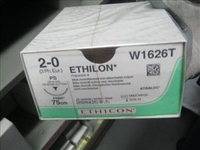 SUTURES ETHILON 2/0 x 75cm x PK24+26MM-BLUE