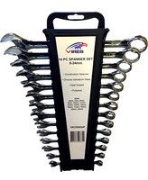 Vires VRCSS0624P Polished Combi Spanner Set 14pce 6-24mm