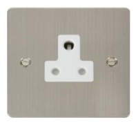 5AMPSOCKET STAINLESS STEEL FLATSCREWED STAINLESS STEEL WHI