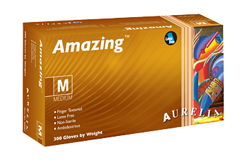 Aurelia Amazing Powder Free Nitrile Glove (300's)