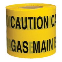 Underground Warning Tape - Caution Gas Main - 150mm x 365m