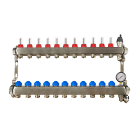 Tucker French 11 Port manifold With Pressure gauge and auto air vent ZL-117511