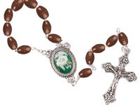 LOOSE ROSARY/BROWN/KNOCK   (L/6080/BROWN)