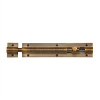 C1582 8-AT - HERITAGE BRASS DOOR BOLT STRAIGHT 8  X 1.25 ANTIQUE