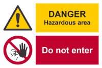 Danger Hazardous Area