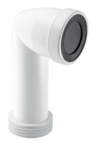 McAlpine 97-107mm Inlet x 110mm Outlet 90 Degree Bend Adjustable Length Extended Inlet Rigid WC Connector WC-CON8E