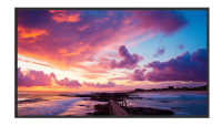 "86-inch UHD monitor with sleek design and ultra-high-definition display"